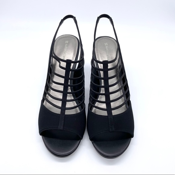 Naturalizer Women’s Vanity Black Fabric Heels - Picture 4 of 9